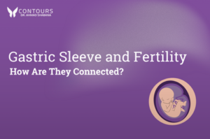 cover image that says "gastric sleeve and fertility: how are they connected" with an image of a human embryo